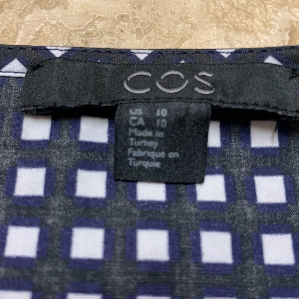 Women's Blue and Black Checkered Top - Picture 4 of 6
